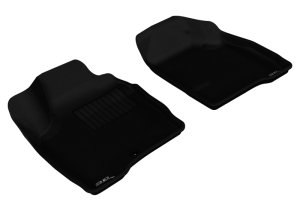 Chevrolet Impala Limited Floor Mats - Front - 3D MAXpider - Kagu - Black - `06-`13